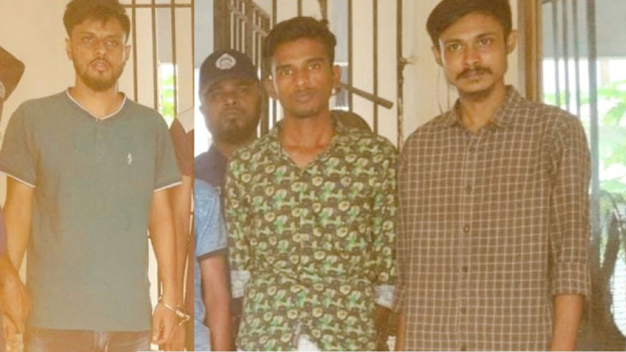 ঢাকা থেকে ফিরতেই গ্রেপ্তার: ময়মনসিংহের ৩ ছাত্রলীগ নেতা