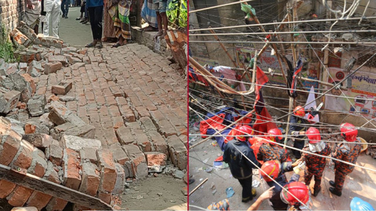 সারা দেশে ভূমিকম্পে নিহতের সংখ্যা বেড়ে ১০, আহত ৬ শতাধিক