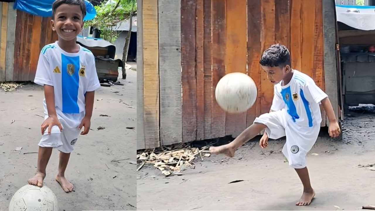 চাঁদপুরের ‘ক্ষুদে মেসি’ পা দিচ্ছে বিকেএসপিতে