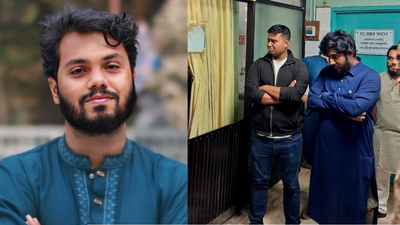 হাসপাতালে হাদিকে দেখতে গিয়ে কান্নায় ভেঙে পড়েন হাসনাত