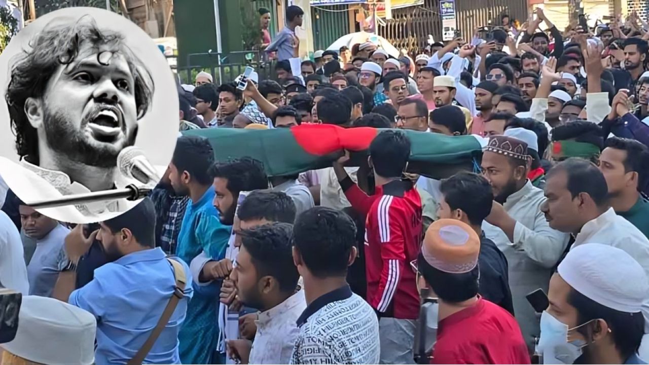 দেশে হাদির মরদেহ, দেশে জুলাই ঐক্যের 'কফিন মিছিল'