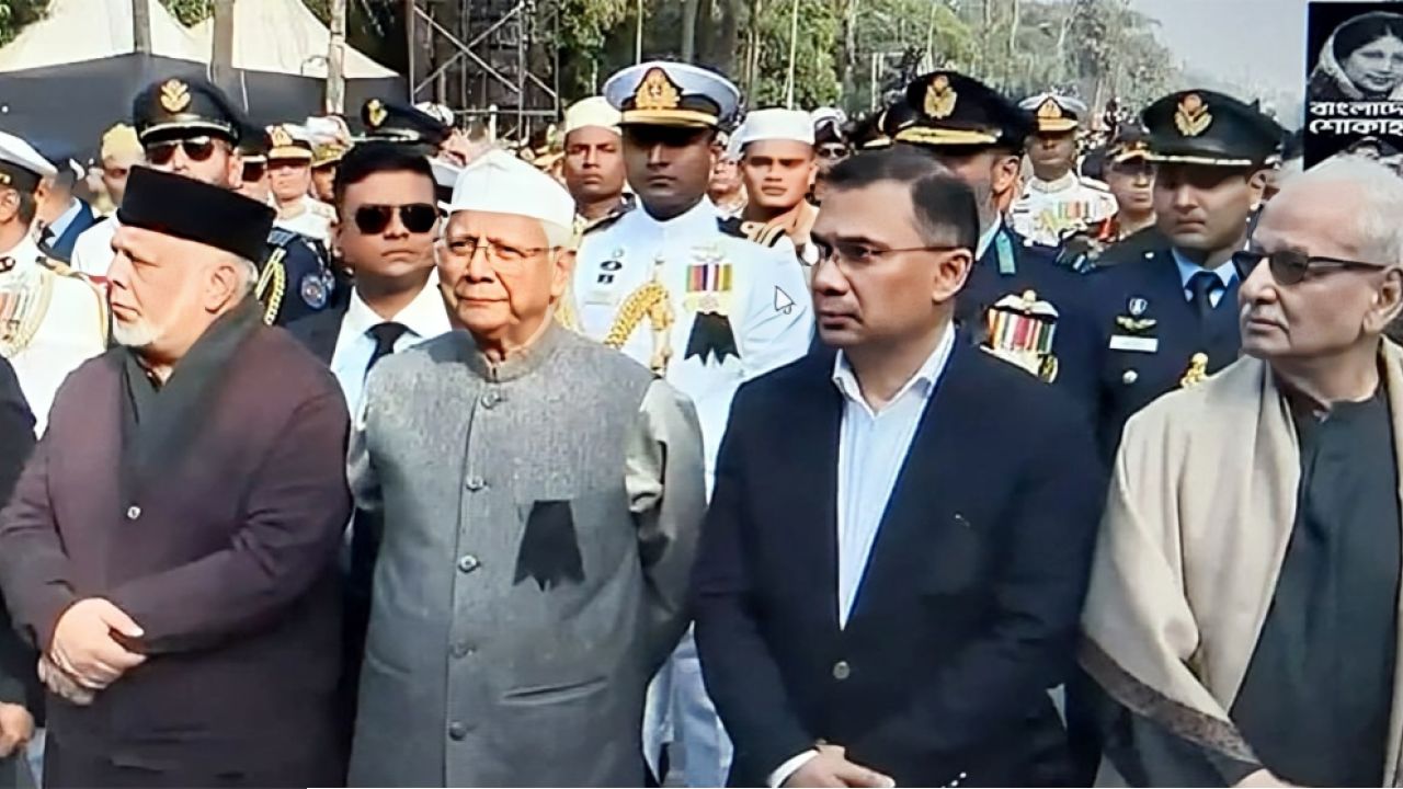 মানিক মিয়া অ্যাভিনিউতে খালেদা জিয়ার জানাজায় তারেক রহমান