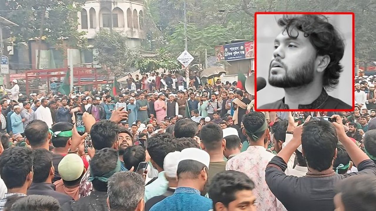 ওসমান হাদি হত্যার বিচার দাবিতে উত্তাল শাহবাগ 