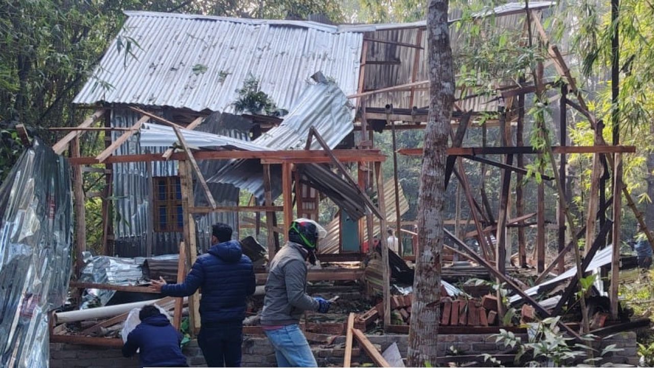 শরীয়তপুরে বোমা বিস্ফোরণে