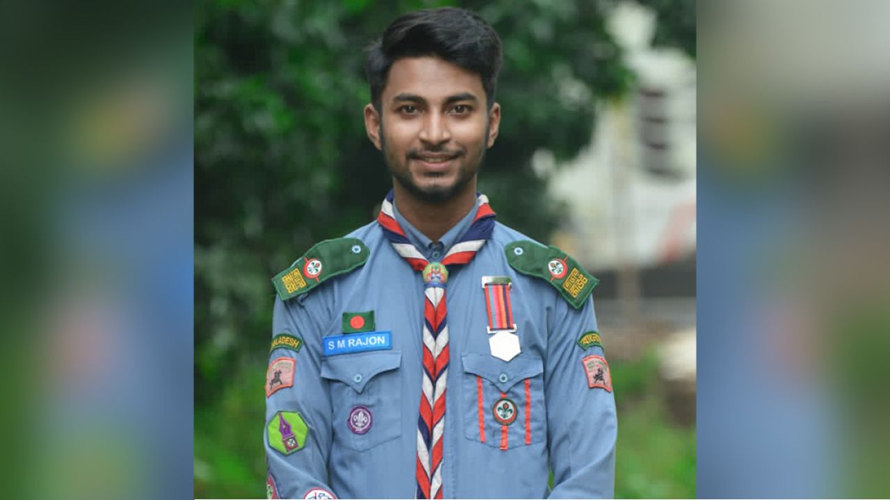 জয়পুরহাট জেলার শ্রেষ্ঠ রোভার স্কাউট নির্বাচিত হলেন সাল্লিম মন্ডল রাজন
