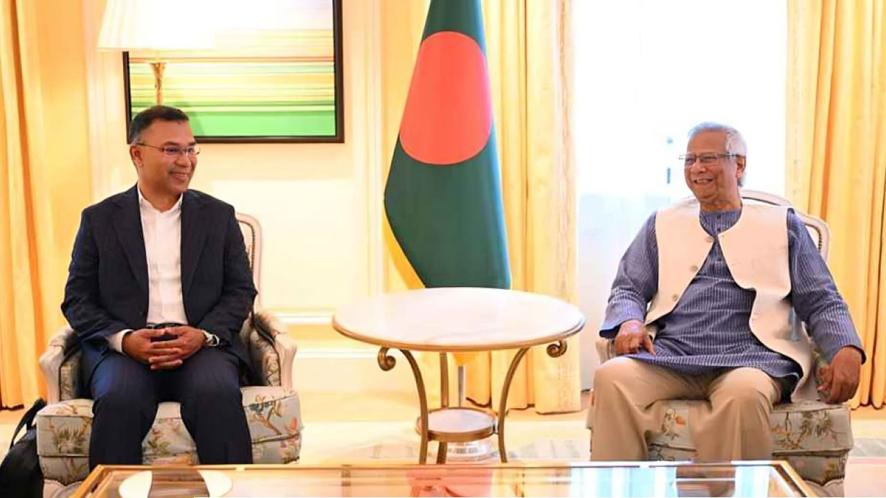 প্রধান উপদেষ্টার সঙ্গে যমুনায় বৈঠকে তারেক রহমান