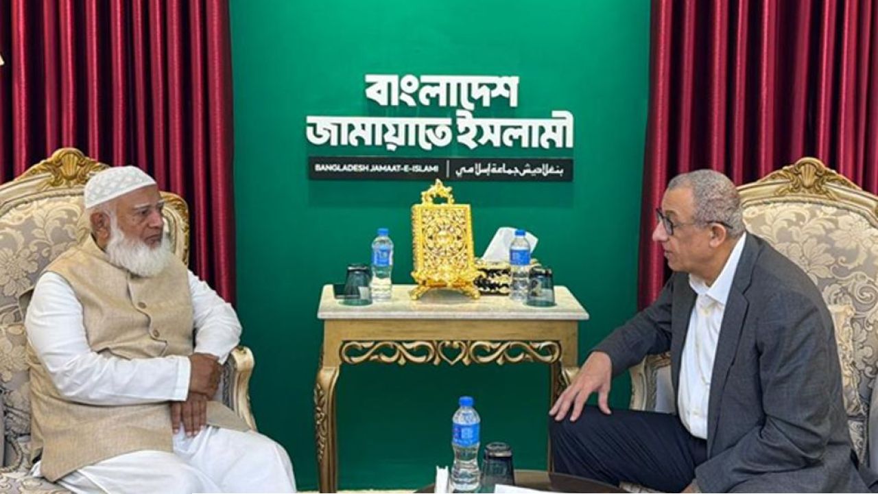 জামায়াত আমিরের সঙ্গে ফিলিস্তিনি রাষ্ট্রদূতের সাক্ষাৎ