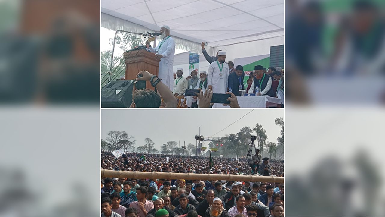 ডালিয়া তিস্তা এলাকায় জামায়াত আমিরের আগমনে জনসমুদ্রে পরিনত