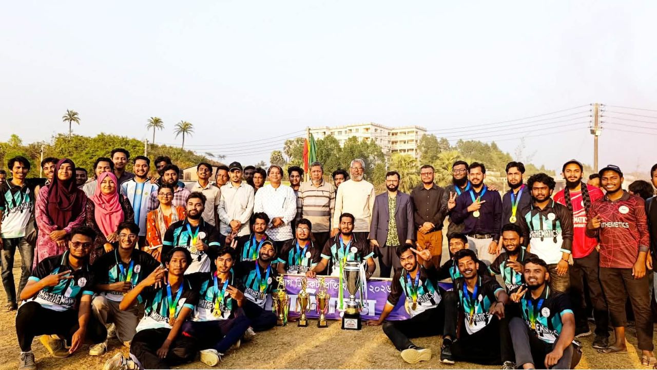 কুবির আন্তঃবিভাগ ক্রিকেট টুর্নামেন্টে চ্যাম্পিয়ন গণিত বিভাগ