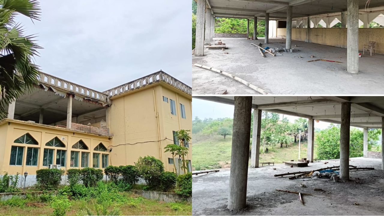 অর্থ সংকটে থমকে আছে কুবির কেন্দ্রীয় মসজিদের সম্প্রসারণ কাজ