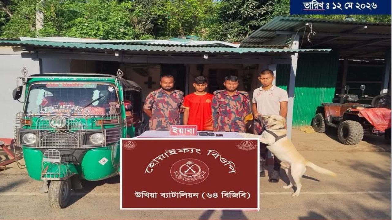 হোয়াইক্যং চেকপোস্টে ৩ হাজার পিস ইয়াবাসহ সিএনজি চালক আটক