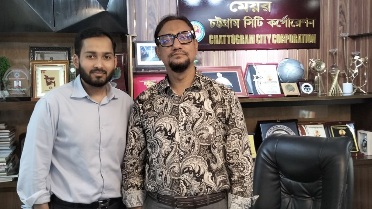চসিক মেয়রের সঙ্গে নবনির্বাচিত বিসিবি পরিচালক সাকিফ সালামের সৌজন্য সাক্ষাৎ