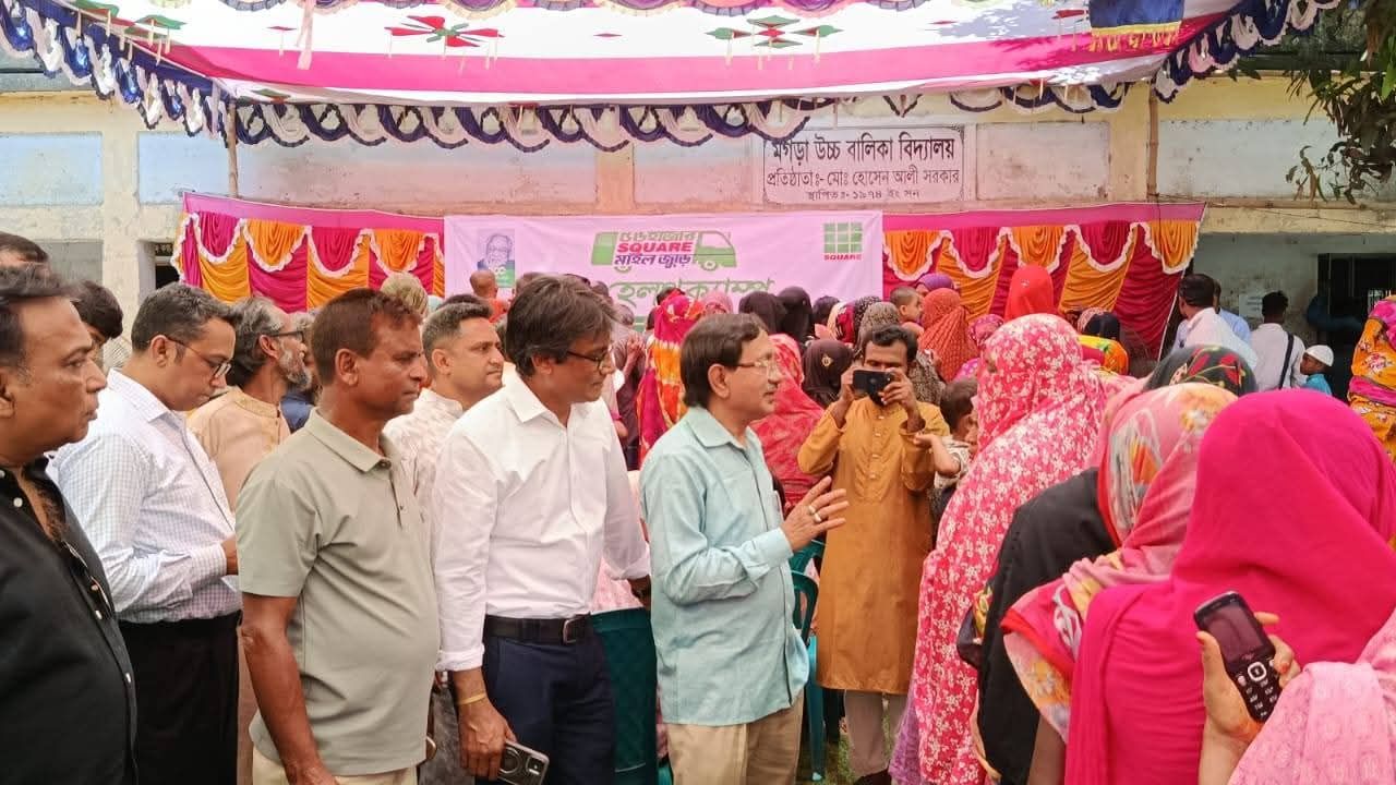 স্কয়ার ফার্মাসিটিক্যালসের ফ্রি মেডিকেল ক্যাম্প অনুষ্ঠিত