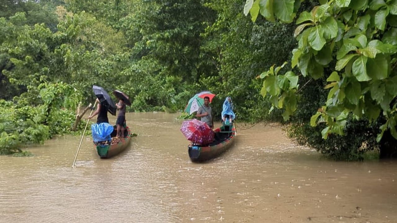 টানা বৃষ্টিতে নিম্নাঞ্চল প্লাবিত, বিপৎসীমার ওপরে সাঙ্গুর পানি