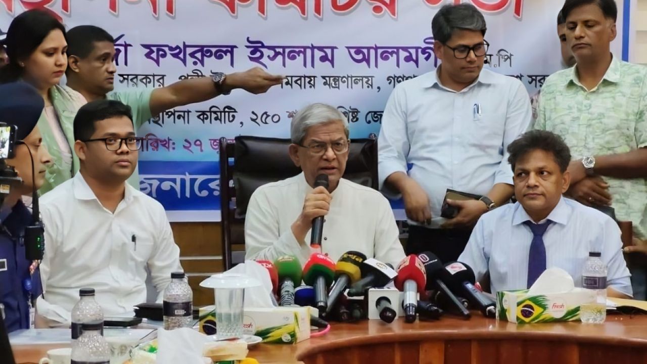 নারী ও শিশুদের বিষয়ে সর্বোচ্চ গুরুত্ব দিচ্ছে সরকার: মির্জা ফখরুল