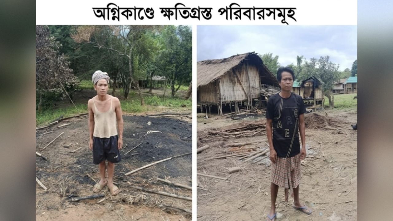 অগ্নিকাণ্ড ও পাহাড়ধসে সর্বস্ব হারিয়ে মানবেতর জীবনযাপন দুই পরিবারের